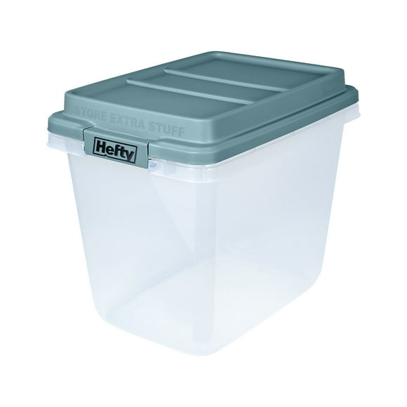 Hefty Qt. Hirise Lid Clear Storage Bin