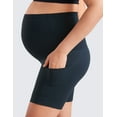 thumbnail image 5 of CRZ YOGA Womens Butterluxe Maternity Yoga Biker Shorts with Pockets 5 Inches, 5 of 5