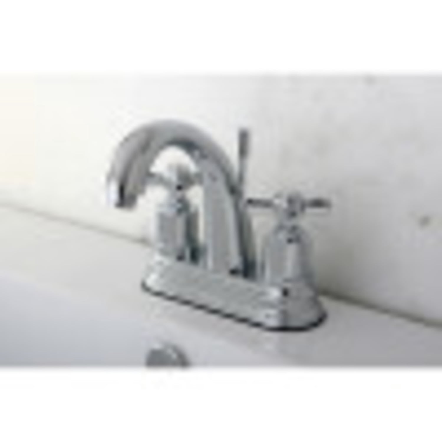 Kingston Brass KS8618ZX 4 in. Centerset Bathroom Faucet, Brushed Nickel