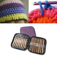 thumbnail image 6 of Wooden Crochet Set Complete Knitting Tools for Crafting Sweaters and Round Projects with Fine Hooks, 6 of 7