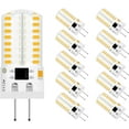 thumbnail image 1 of SHIQI-Dimmable LED G4 Bi-Pin Base Bulbs,AC 110V( Do Not Use in Low Voltage 12V), 3W(Equivalent to 20W 30W T3 Halogen Track Bulb), Warm White 3000K, Home Lighting,Landscape Light,Ceiling Lights,10-Pac, 1 of 4