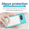 thumbnail image 2 of Allytech for Google Pixel 8 Clear Case, Hybrid Rugged Anti-Yellow Shockproof Hard Shell Back Cover Phone Case for Google Pixel 8, Skyblue, 2 of 8