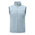 thumbnail image 5 of IUYRTFE Women's Lightweight Fleece Zip Up Vest Stand Collar Sleeveless Jacket with Pockets for Outdoor Warmth, 5 of 6