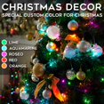 thumbnail image 1 of 10 Ones Design 100 luces LED solares de Navidad de 33 pies, luces de Navidad alimentadas por energía solar con 8 modos de luz, cable verde multicolor impermeable para decoración de vacaciones, patio interior al aire libre, jardín, árbol, fiesta de boda ACTIVE Biensenido a ACTIVE, 1 of 3