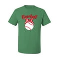 thumbnail image 2 of Wild Bobby, Cute Baseball Mom Ribbon Gift, Mother's Day, Men Graphic T-Shirt, Kelly, Small, 2 of 3
