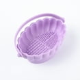 thumbnail image 4 of Dr.pedi Silicone Makeup Brush Cleaner , 2-in-1 Portable Brush Washer & Holder, Purple, for Foundation/Eyeshadow Brushes (Fast Cleaning, No-Slip Design), 4 of 8