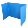thumbnail image 2 of Blue Premium Corrugated Plastic Study Carrels - Pack Of 24, 2 of 7