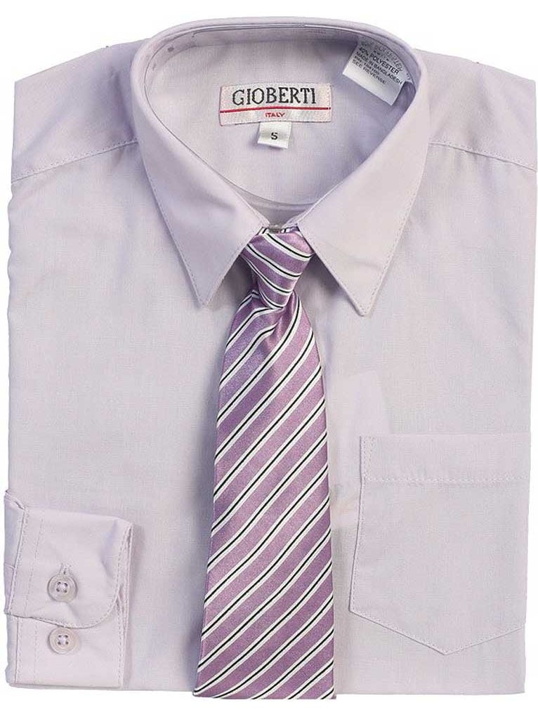 lilac shirt and tie sets