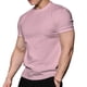 thumbnail image 4 of Ceisia Men's Slim Fit Crew Neck Short Sleeve T-Shirt High Stretch German Velvet Athletic Top Pink XL Gifts, 4 of 5