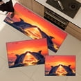 thumbnail image 3 of CCTFS Dolphin Sunset Valentine's Day Fall Kitchen Rugs Non Skid Washable Area Carpet [Made in USA], Multi - 3 Pcs 16''*24''/20''*32''/47''*18'', 3 of 10