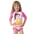 thumbnail image 6 of Disney Princess Toddler Girls Swimsuit Belle Rash Guard 2 Pieces Set Sizes 2-6, 6 of 8