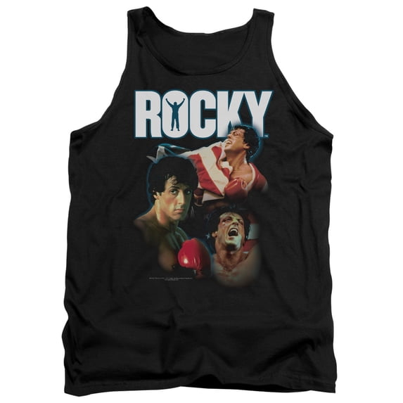 Rocky I Did It Adult Tank Top Black