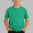 thumbnail image 2 of Einccm Kids Solid Color Short Sleeve T-Shirt - Classic Round Neck Casual Summer Top for Boys and Girls, Loose Fit Everyday Basic Tee for Toddler and Youth 2-15 Years, 2 of 6