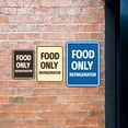 thumbnail image 5 of Signs ByLITA Portrait Round Notice: Food Only Refrigerator Door or Wall Sign Durable ABS Plastic | Laser Engraved | Easy Installation | Kitchen | Hygiene Sign (Black Gold) - Medium, 5 of 8