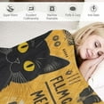 thumbnail image 3 of HENGT Cute Cat Blanket, Flannel Blanket is Soft and Comfortable, Cat Blanket is The Best Gift for Corgi Lovers,Women,Family,Friends,Black Cat Blanket for Nap Sofa Home Decoration, 3 of 6