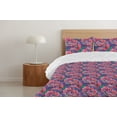 thumbnail image 4 of Ambesonne Floral Design Down Alternative Quilt Comforter, Art Watercolor Roses, King, Sea Green Coral Indigo, 4 of 5