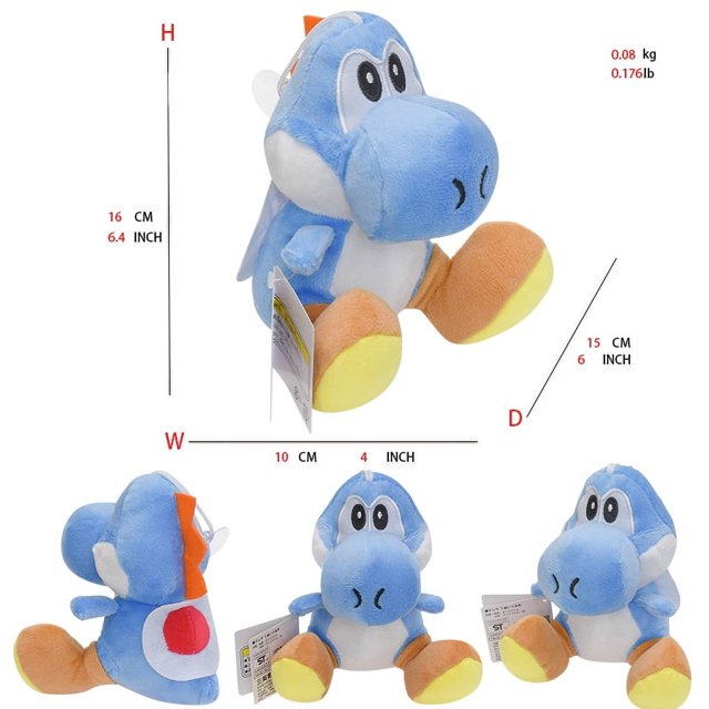 10-33cm Super Mario Bros Yoshi juguetes de peluche muñeca Yoshi Dragon peluche animales de peluche suaves juguetes regalos de cumpleaños para niños