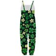 thumbnail image 5 of St. Patrick's Day Toddler Girls Kids Jumpsuit One Piece Floral Playsuit Strap Romper Summer Outfits Clothes, 5 of 5