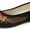 Black, variant on TJ Global Women's Traditional Chinese Phoenix and Flower Embroidery Flats - Totem Style Loafers Comfortable Round Toe Ballet, Cheongsam (Red, Size 7)