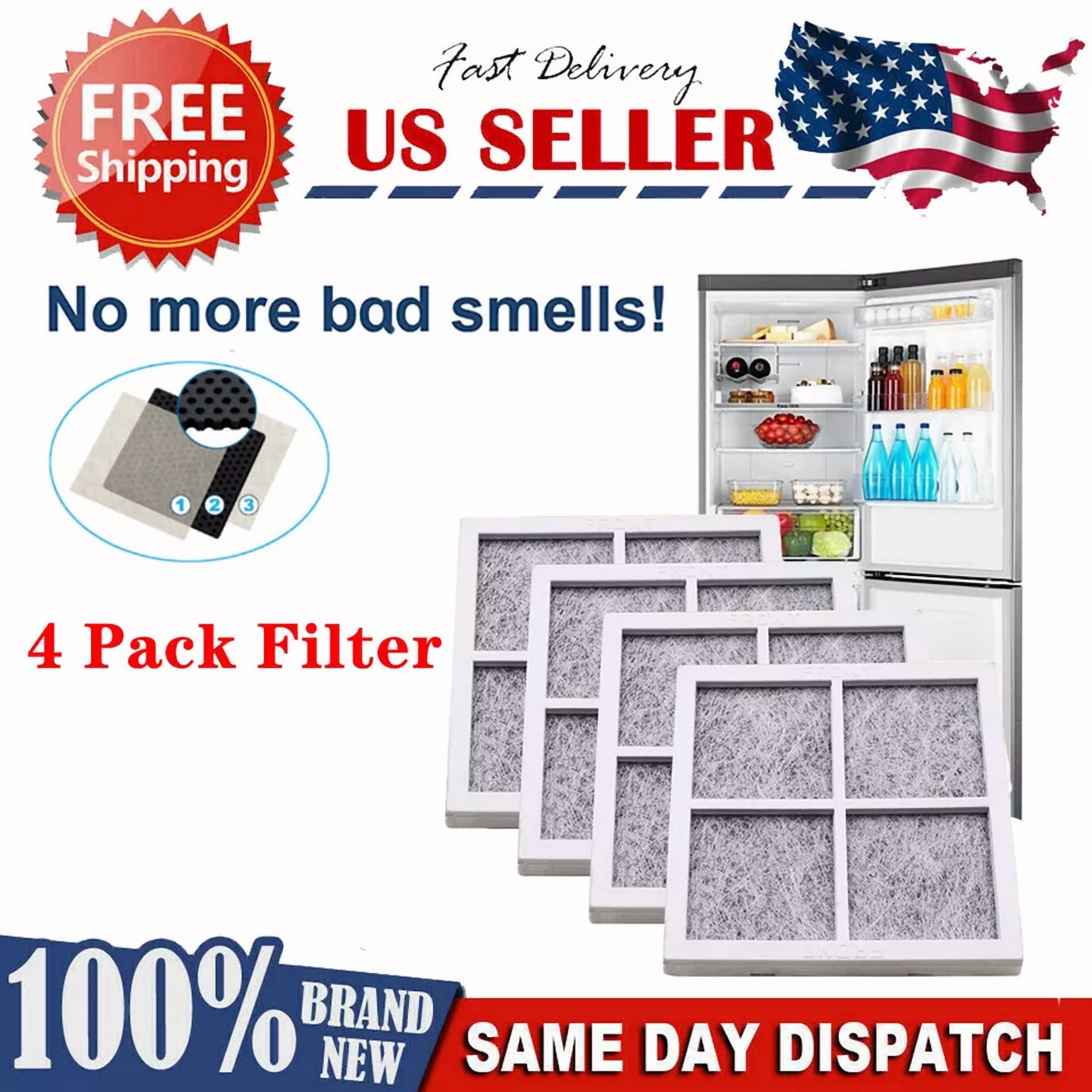 4 Pack For Lg Lt120F Adq73214404 Fresh Air Replacement Refrigerator Air Filter