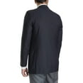 thumbnail image 3 of Mens Classic Fit Solid Navy Two Button Suit Jacket Blazer, 3 of 3