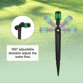 thumbnail image 4 of Uxcell 12-Pack Drip Irrigation Emitters, Adjustable 360 Degree Water Flow for 1/4" Tubing [Dark Green, Drip], 4 of 6