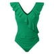 thumbnail image 4 of WILLBEST Traje de Baño Mujer Dos Piezas Trajes de Baño para Mujer Traje de Baño Lindo Traje de Baño con Cuello En V con Volantes, 4 of 4
