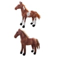 thumbnail image 4 of 2 Piezas Lindo Caballo de Simulación Juguetes Cómodos Muñecos de Animales para La Decoración Del Hogar , EstiloC, 4 of 8