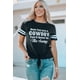 thumbnail image 4 of ABPHQTO Camiseta de manga corta con estampado de leopardo a rayas de conejito de Pascua gris para mujer, 4 of 5