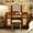 Espresso + MDF + Rubber Wood + Tempered Glass + 3 Drawers, variant on 44.37 " Makeup Vanity Desk with 13 Hollywood Bulbs and 3 Lighting Modes, Dressing Table with Tri-Fold Mirror Large Vanity Table with 5 Drawers and Shelves and Charging Station for Bedroom,Espresso