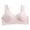 Pink, variant on Women Sexy Lace Underwire Bra Front Button Adjustable Strap Shaping Cup Support Comfort Large Size Plus Full Coverage