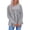 ☃448-Gray, variant on Xuyuer Waffle Knit Tops for Women Empire Waist Flowy Ruffle Peplum Babydoll Tops Crewneck Long Sleeve Tunic Sweaters
