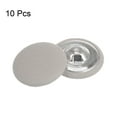 thumbnail image 3 of 10uds 40L Tela Paño Cubierto Botón 25mm Redondo Metal Vástago Costura Botones para Trajes Vestido Blusas Beige Unique Bargains, 3 of 5