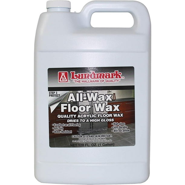Lundmark All Wax, Self Polishing Floor Wax, 1Gallon, 3201G012