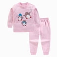 thumbnail image 2 of TOWED22 Toddler Baby Boy Fall Winter Clothes Long Sleeve Letter Print Camo Sweatshirt Pant Set 2PCS Cute Outfits 0-6T Size:3-6 M,Color:Light Pink, 2 of 4