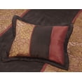 thumbnail image 2 of Nanshing Sibyl 7 Piece Luxury Floral Bedding Comforter Set, Red/Brown, California King, 2 of 6