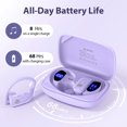 thumbnail image 4 of VEATOOL Auriculares Bluetooth Inalámbricos, 72H de Larga Duración, Micrófono de Reducción de Ruido, 4 of 6