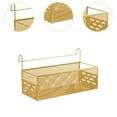 thumbnail image 6 of Hanging Storage Basket Bedside Organizer Shelf Iron Rack for College Dorm Bunk Bed Apartment Office Home, 6 of 9