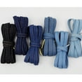 thumbnail image 4 of 1Pair Cotton Blend Denim Flat Shoelace, 0.31'' Width Shoe Laces with Metal Tips for Sneakers - 47 inch / 120CM, 4 of 8