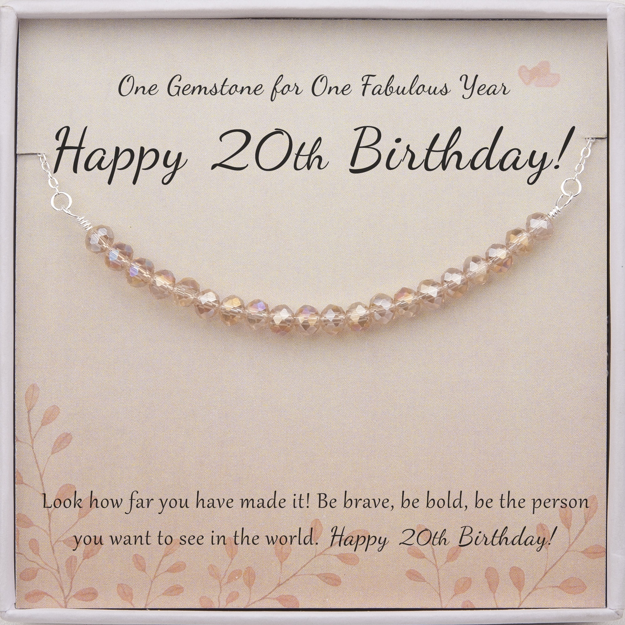 20th Birthday Gifts for Women: Necklaces, Bracelets, Decorations