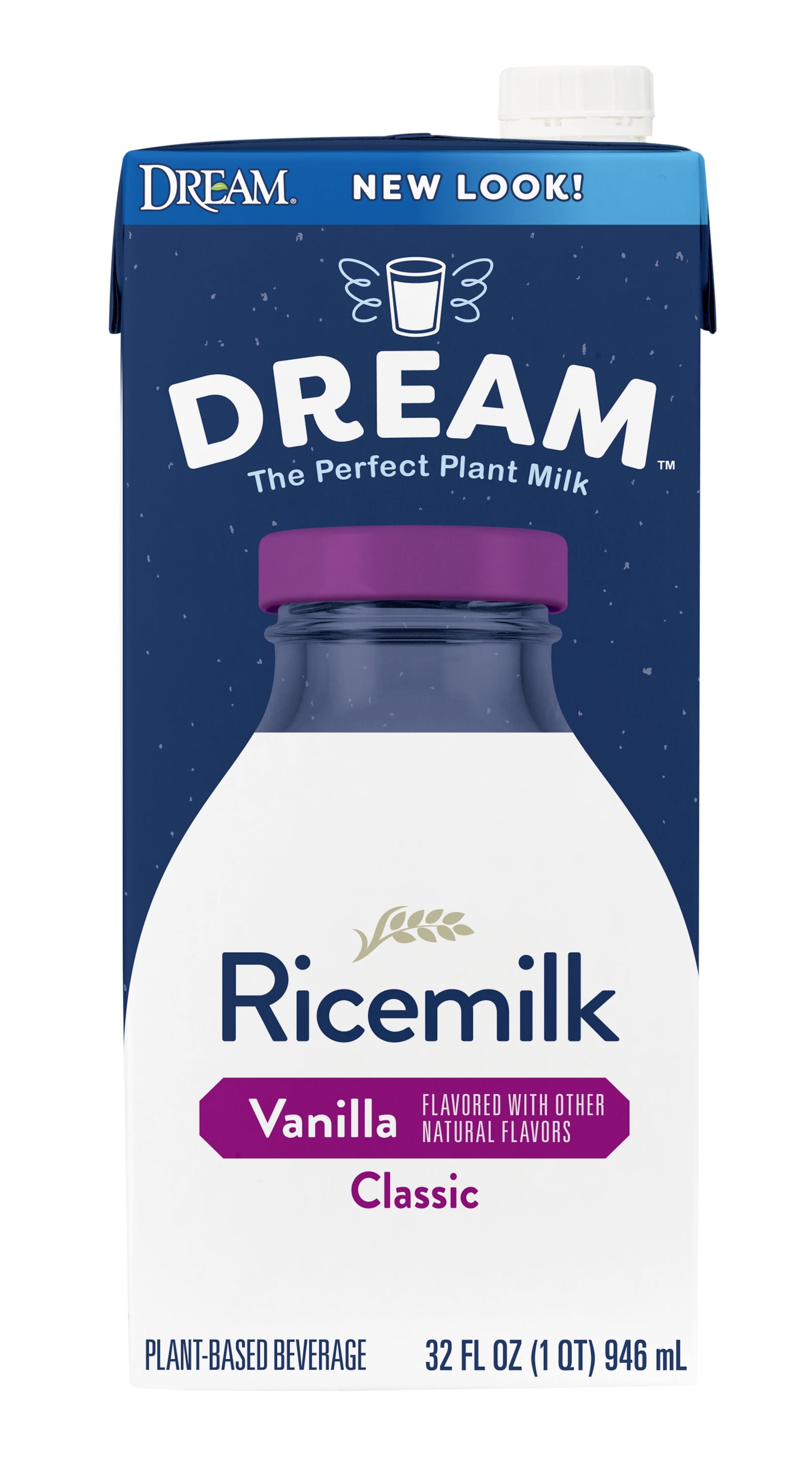 (6 pack) Dream Classic Vanilla Ricemilk, Shelf-Stable, 32 fl oz