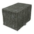 thumbnail image 1 of Abstract Dog Crate Cover, Geometrical Motif Recurring Concentric Half Circles in Dark Colors, Easy to Use Pet Kennel Cover Small Dogs Puppies Kittens, 7 Sizes, Dark Grey and Army Green, by Ambesonne, 1 of 6