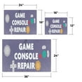thumbnail image 3 of Game Console Repair Vinyl Decal 2 Pack of 24 Inch x 36 Inch Weatherproof Heavy-Duty Adhesive Backing | Xbox, PlayStation, Nintendo Fixes, Expert Service | Made in USA, 3 of 6