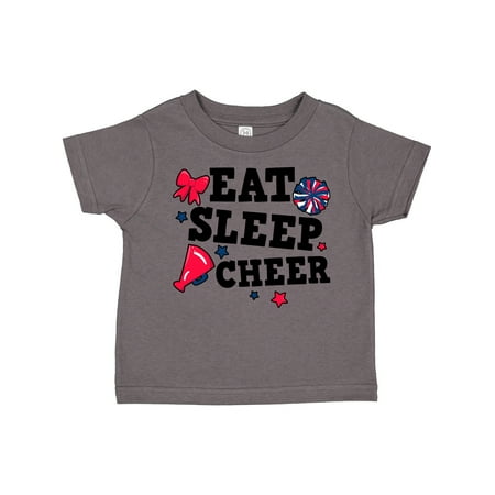 

Inktastic Cheerleading Eat Sleep Cheer Gift Toddler Toddler Girl T-Shirt