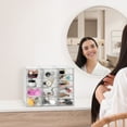 thumbnail image 3 of Sorbus 3-Piece Acrylic Makeup Organizer, 14 Drawer Stackable Storage Bins, Clear, 3 of 7