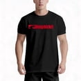 thumbnail image 6 of Men's Slimp Bizkit Graphic T-Shirt - Black Casual Tee with Red & White Lettering, Short Sleeve, Round Neck, Summer Fashion, Casual Summer Wear | Round Neck Tee | Stretchable Fabric, 6 of 7