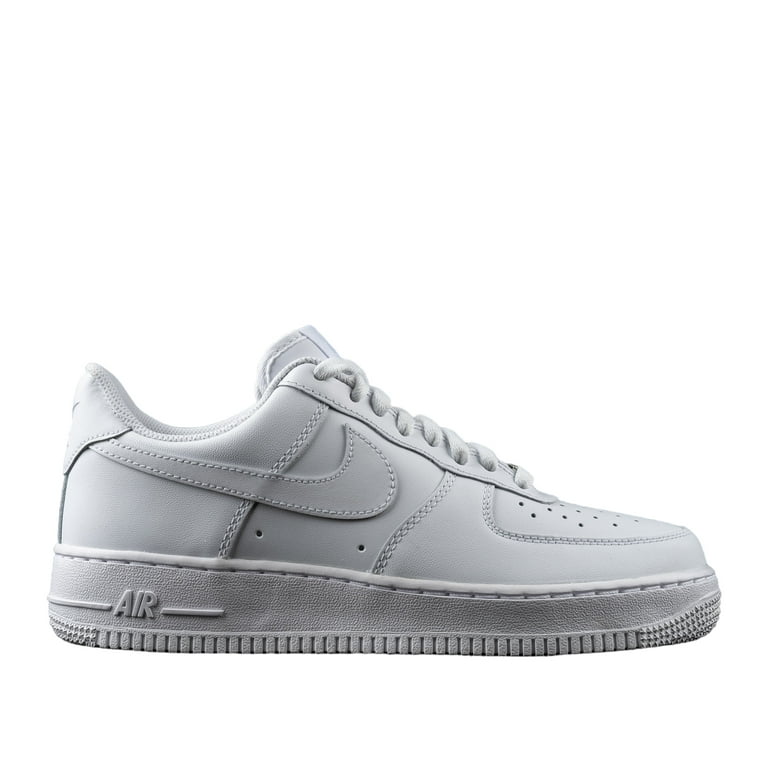 Nike Low Top Air Force 1 07 Men s Basketball Shoes Size 9.5 White Leather Walmart