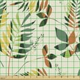 thumbnail image 2 of Ambesonne Nature Art Fabric by the Yard Upholstery, Autumn Forest Foliage, 3 Yards, Multicolor, 2 of 5