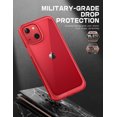 thumbnail image 2 of SUPCASE Unicorn Beetle Style Series Case for iPhone 13 (2021 Release) 6.1 Inch, Premium Hybrid Protective Clear Case (Red), 2 of 8