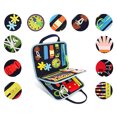 thumbnail image 3 of Bolsa De Vestir De Fieltro, Ligera, Colores Brillantes, Parches De Animales Con Letras, Tela Cómoda, Tablero Sensorial Para Habilidades Vitales Para Niños Mayores Para, 3 of 8
